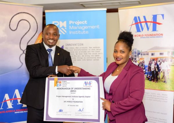 PMI UG Chapter  signs MOU with AYE World  Foundation